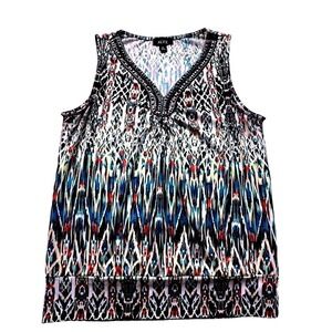 ALYX Sleeveless V Neck Beaded Embellished Tunic Top Women's Size M